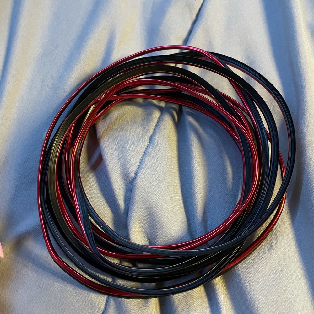 Red car trim